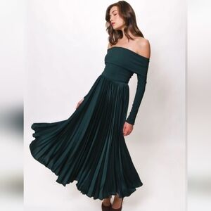 Hutch Dark Green Long Sleeve Dress